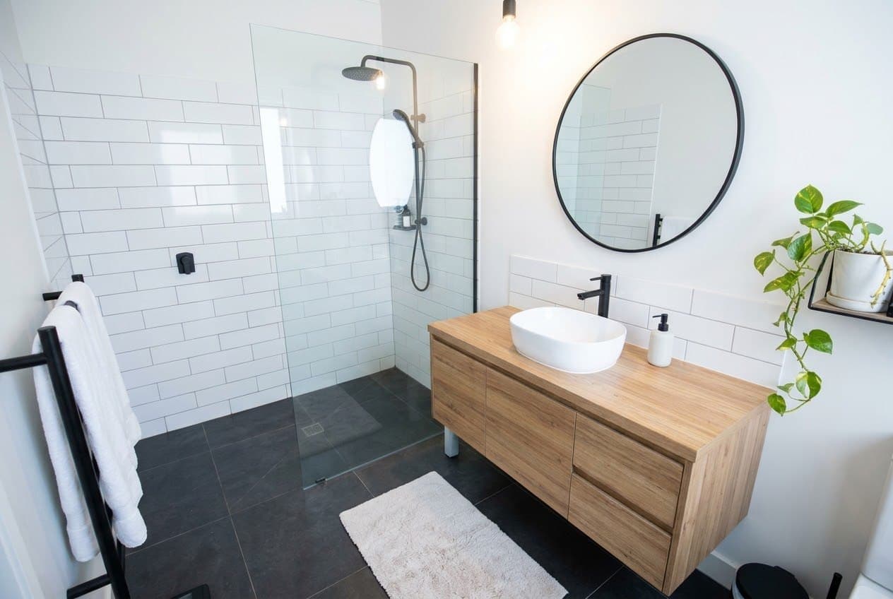 After: the same bathroom, enhanced
