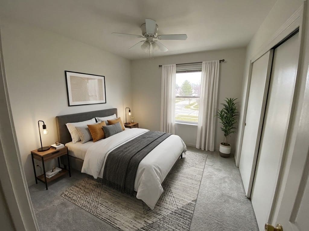 Staged: Bedroom · Modern