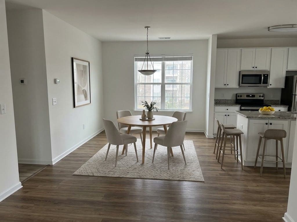Staged: Dining room · Modern