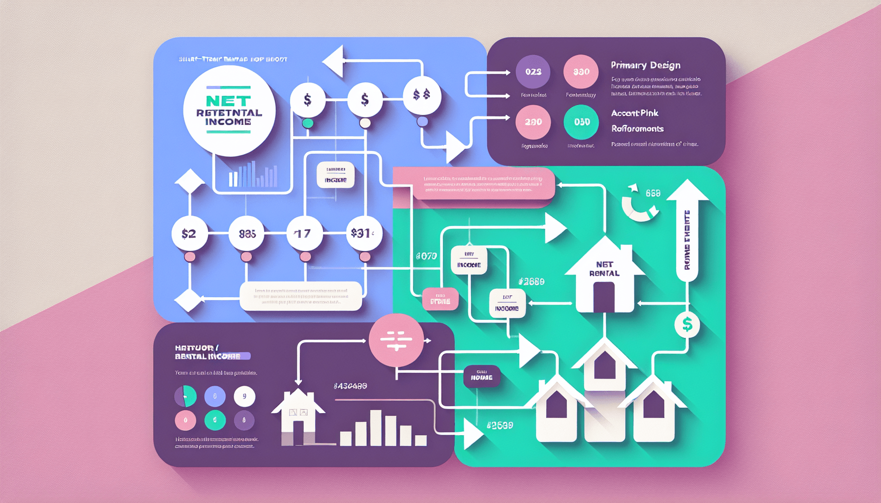 Visual explanation of what is net rental income for short-term rental hosts
