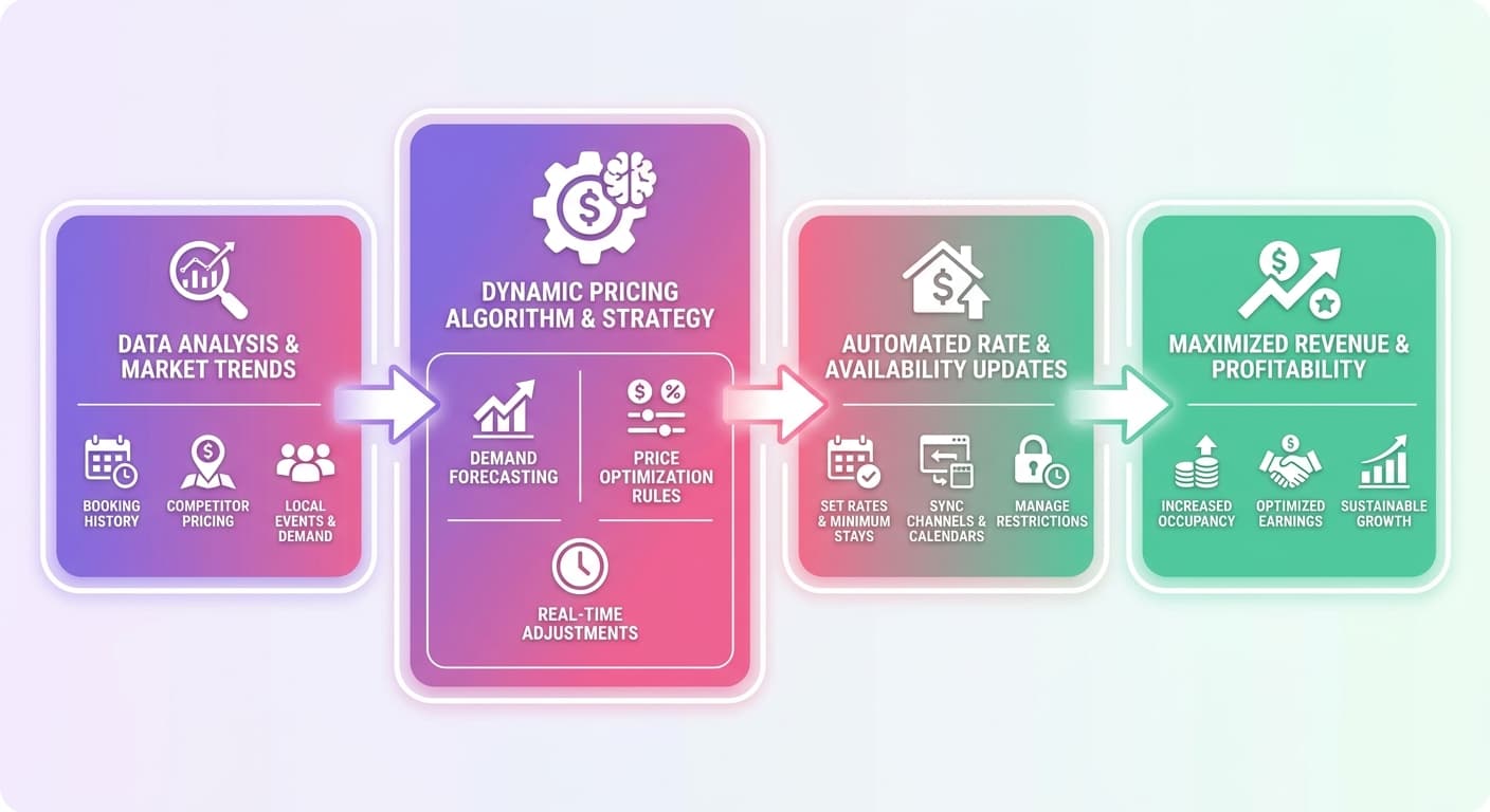 Visual explanation of vacation rental revenue management for short-term rental hosts