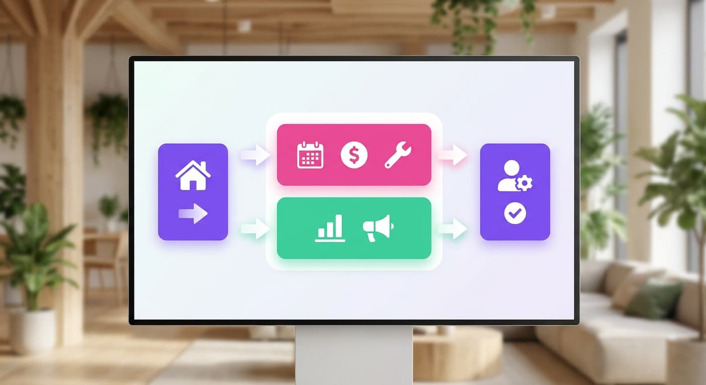 Visual explanation of what is property management owner portal for short-term rental hosts