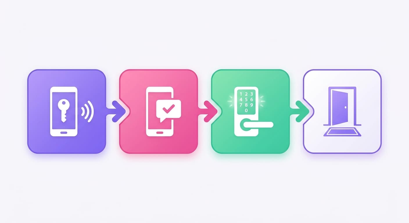Visual explanation of contactless check in for short-term rental hosts