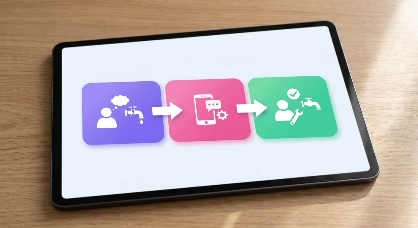 Visual explanation of what is a maintenance request for short-term rental hosts