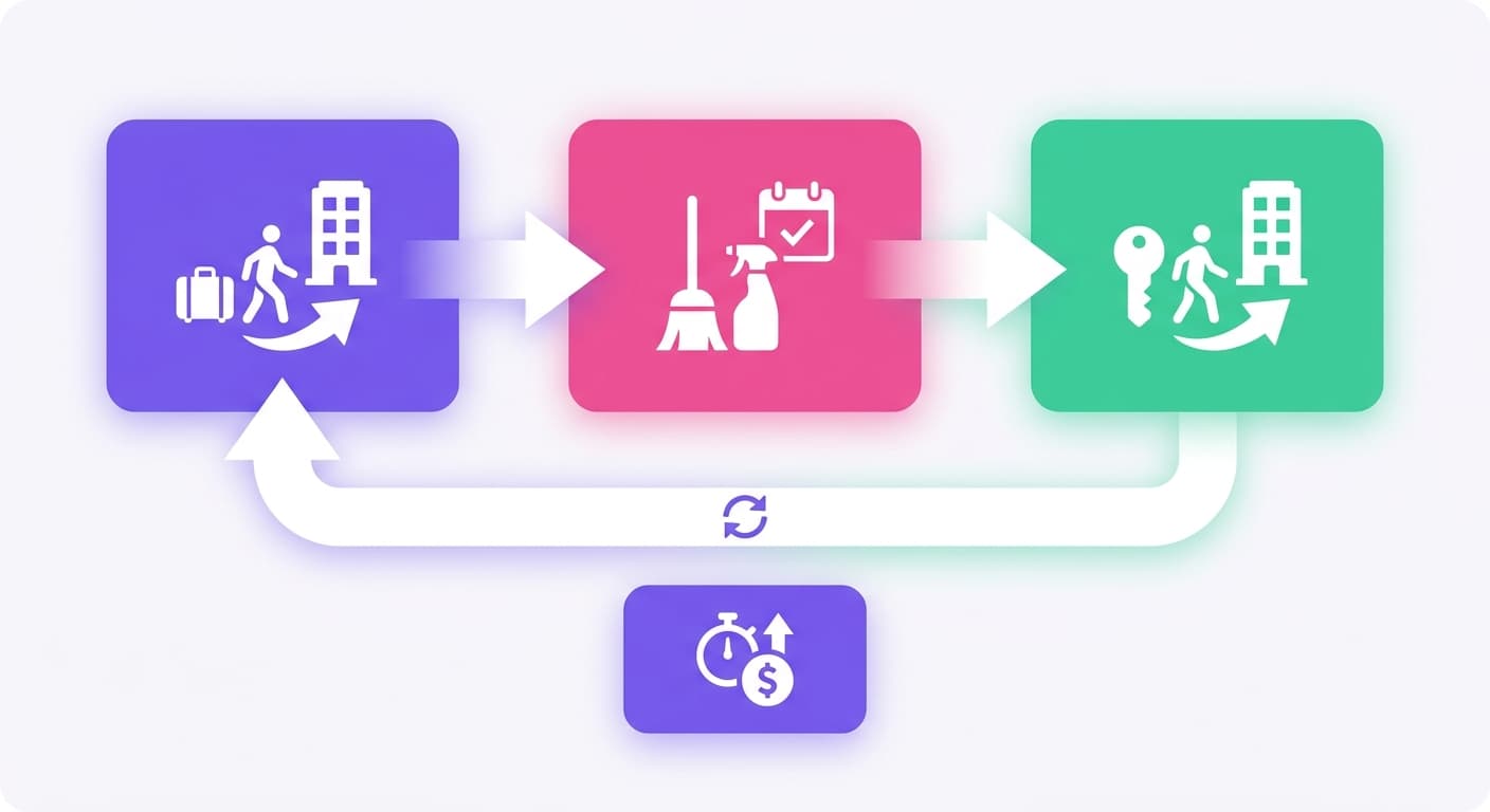 Visual explanation of rental turnover for short-term rental hosts