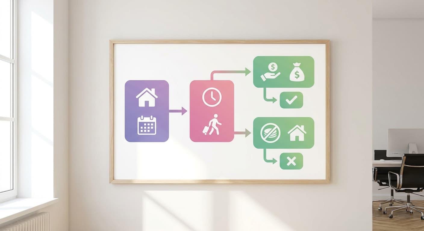 Visual explanation of what is a short term rental cancellation policy for short-term rental hosts